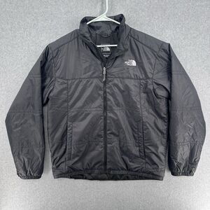 The North Face Mens Black Winter Puffer Jacket Zip Up Coat Bubble Puff Size LG